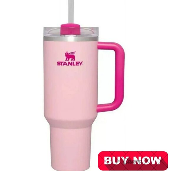 branded Other - New Stanley Quencher H2.0 Tumbler Straw Cup 40oz Flamingo NWT IN HAND!